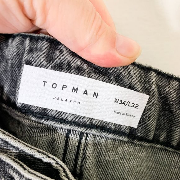Topman relaxed black jean 34 - Picture 4 of 6